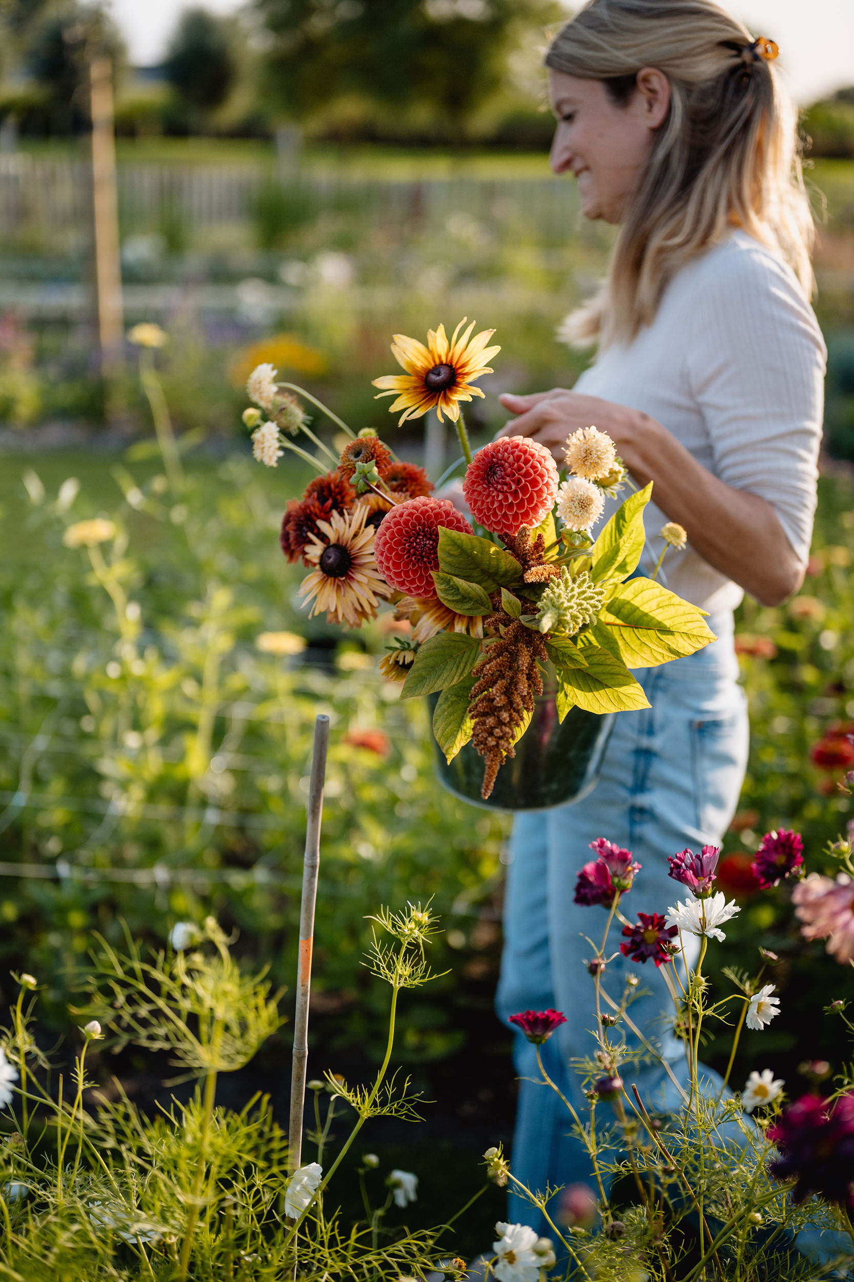 Pluktuin Zelfpluk Cadeau Bloemen Seizoensbloemen Dahlia Boeket Beleving